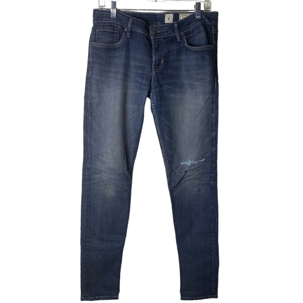 All saints Jacks Place Womens Size 30/32 Skinny Jeans Distressed Medium Wash